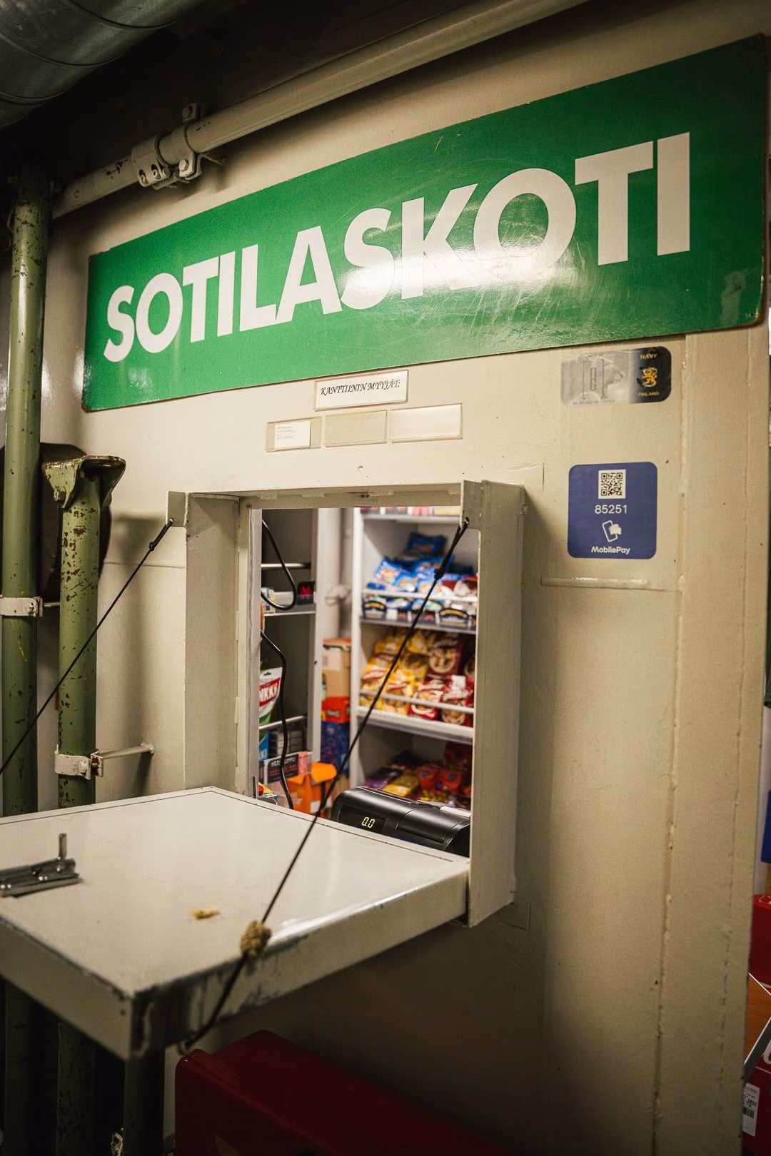 Suomen ainut Sotilaskoti-laivakanttiini MLC Hämeenmaalla
